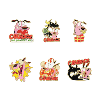 Anime Hero Dog Enamel Pins - 6-Piece Metal Lapel Brooch Set for Backpacks & Gifts