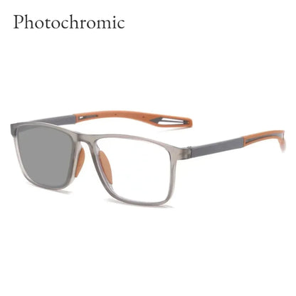 TR90 Photochromic Blue Light Reading Glasses – Ultralight Sports Eyewear for Men & Women, +1.0 to +4.0 Farsighted Lenses