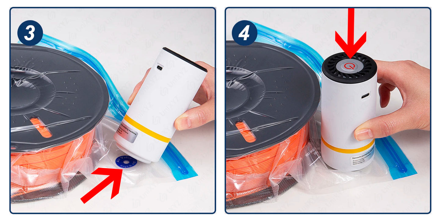 3D Printer Filament Storage Vacuum Bag – Humidity Resistant Sealing Bag for PLA, ABS, PETG Filament Drying