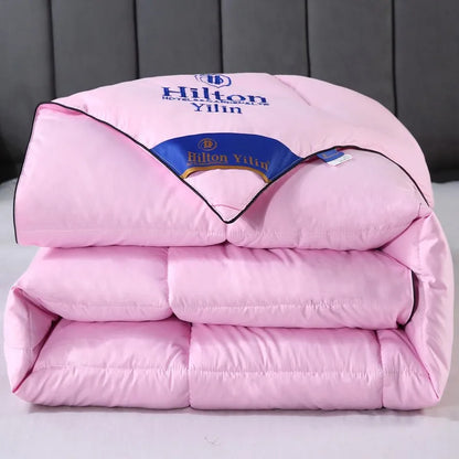 Noble 100% Goose Down Duvet – Thick Comforter Quilt, Single & Double Size, Monochromatic Winter Blanket