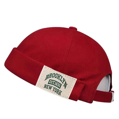 Brooklyn New York Beanie Hat - Adjustable Cotton Fashion Street Cap for Men and Women, Unisex Autumn Melon Hat