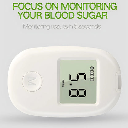 Blood Glucose Meter Kit - Digital Diabetes Monitor with 50 Test Strips and Lancets for Blood Sugar Testing