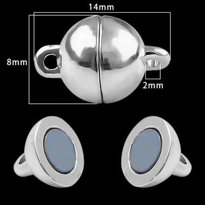 Magnetic Jewelry Clasps - Strong Buckle Connectors with Lobster Clasps for DIY Bracelets, Necklaces & Jewelry Making