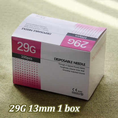 Painless Injection Needles - 30G–34G Transparent Syringe Needles with Clear Tip Caps, 1.5/2.5/4/6mm Pharmaceutical Needles