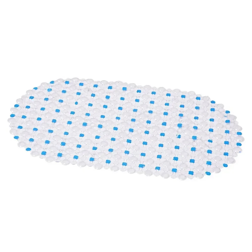 PVC Anti-Slip Bath Mat with Suction Cups – Soft Massage Shower Mat for Home Bathroom Safety