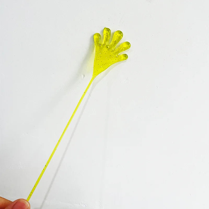 Kids Funny Glitter Sticky Hands Toy (5–20 Pcs) – Elastic Slap Palm Squishy Stretch Toys, Novelty Party Favors & Gifts