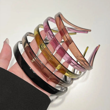 Trendy Acrylic Sunglasses Frame Hairbands - Toothed Headband for Women, Anti-Slip Hair Hoop, Fashion Hair Accessories