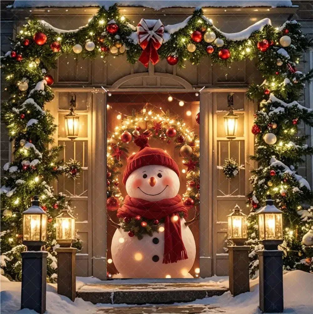 Christmas Hanging Door Banner – Antithetical Couplet Wall Decoration for Merry Christmas 2026 Party & Xmas Gift