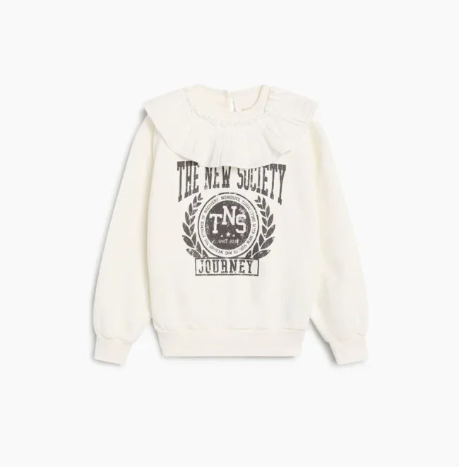 TNS Style Cotton Sweatshirt - Trendy 2026 Casual Pullover Top for Boys and Girls