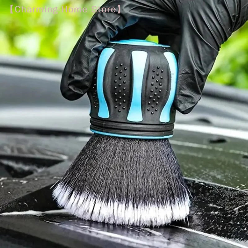 Multi-Purpose Car Detailing Brush – Soft Bristle Cleaning Tool for Interior Dusting, Scrubbing & Delicate Surfaces