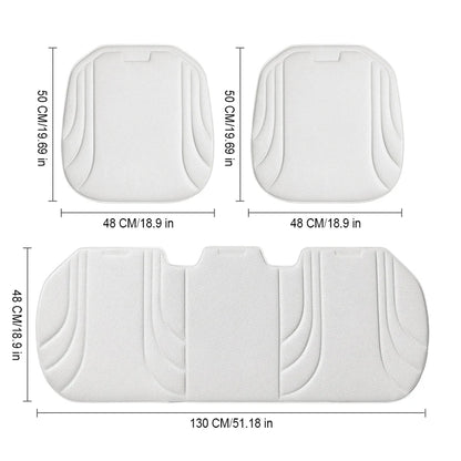 LEIBOO Breathable Car Seat Cushion - Universal Summer Seaweed Fiber Seat Protector with Non-Slip, Wear-Resistant Design
