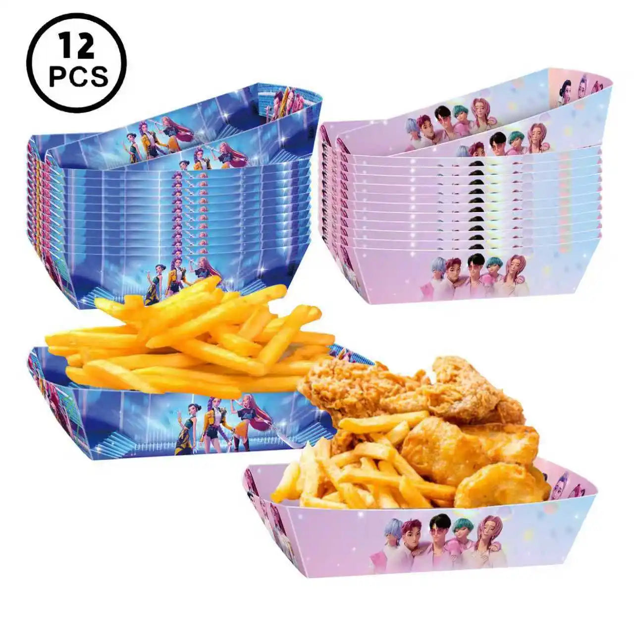 K-Pop Demon Hunters Birthday Party Favors — Keychains, Candy Boxes, Stickers & Masks for Kids