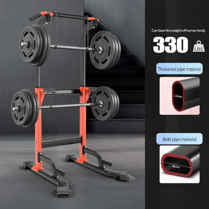 Heavy Duty Dip Station for Home Gym – Strength Training Pull Up & Dip Bar 330Lbs Capacity with Authenticity Guarantee USA