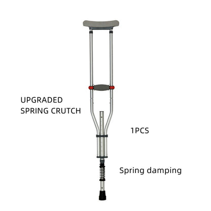 Aluminum Alloy Detachable Foldable Underarm Crutches — Armpit Walking Stick Mobility Aid for Elderly & Disabled