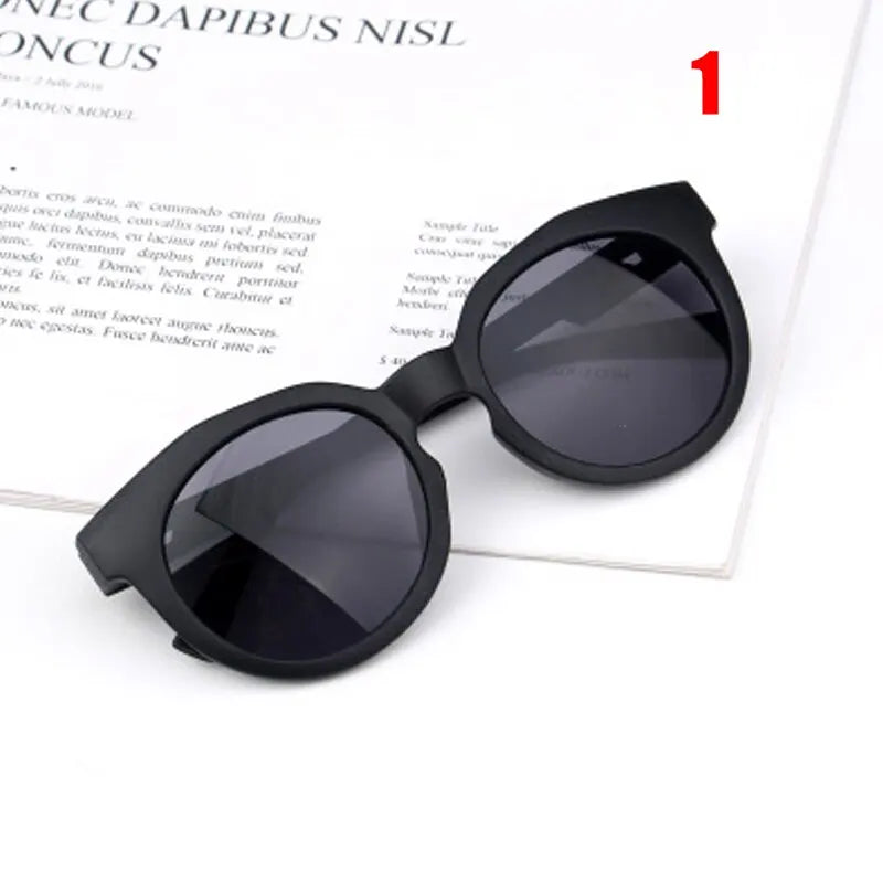 Kids Retro Round Sunglasses – Colorful Reflective UV400 Eyewear for Boys & Girls