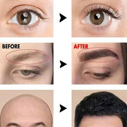Fast Eyebrow & Eyelash Growth Serum – Hair Loss Prevention, Thicker Fuller Brows & Lashes Enhancer