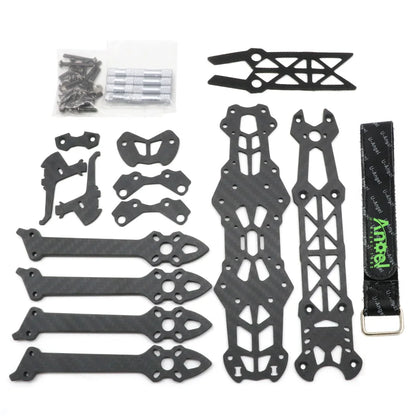 Mark4 7-Inch 295mm FPV Drone Kit – RC Frame with F4 V3S PLUS Stack, BLS 60A ESC, A2807 1300KV Brushless Motor, and 7040 Propellers