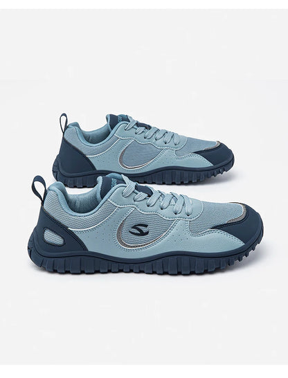 HOBIBEAR Unisex Wide Toe Sneakers — Comfortable Lace-Up Walking Shoes, Breathable Outdoor Travel Sneakers