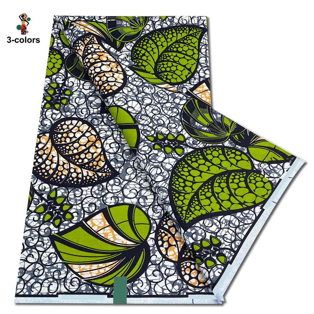 2026 Original African Wax Print Fabric - 100% Cotton Nigerian Ankara Batik Soft Pagne Material