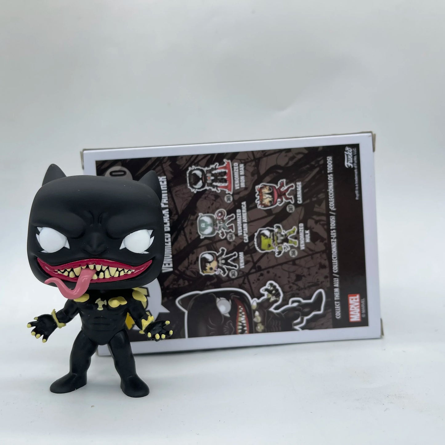 Anime PopStyle VENOMIZED Black Panther #370 – Vinyl Action Figure Collectible Toy, Christmas Gift for Kids