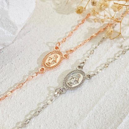 Fashion Christian Cross Necklace for Women – Gold & Silver Color Rosary Pendant Chain Choker Religious Jewelry Accessories