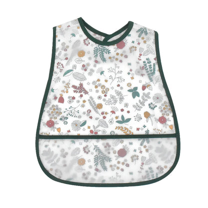 Adjustable Baby Bibs - Waterproof EVA Cotton Cartoon Feeding Bibs with Burp Cloth for Boys & Girls