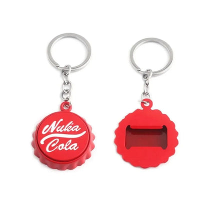 Cola Bottle Cap Keychain - Mini Bottle Opener Key Ring for Men & Women, Car & Bag Accessory