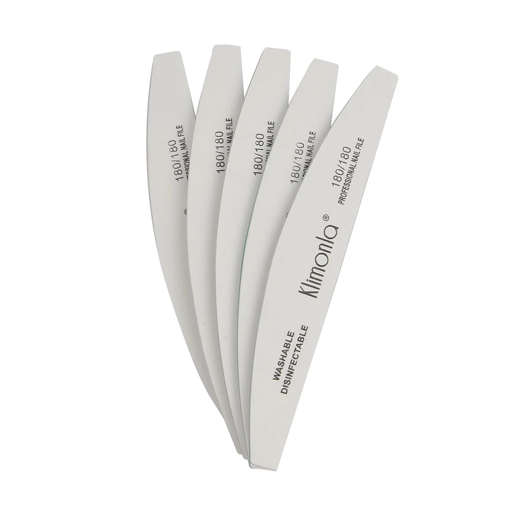 5/10PCS Professional Nail File Set - 100/180 Grit EVA Thickened Sandpaper Manicure Tools for Salon & Home Use