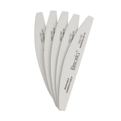 5/10PCS Professional Nail File Set - 100/180 Grit EVA Thickened Sandpaper Manicure Tools for Salon & Home Use