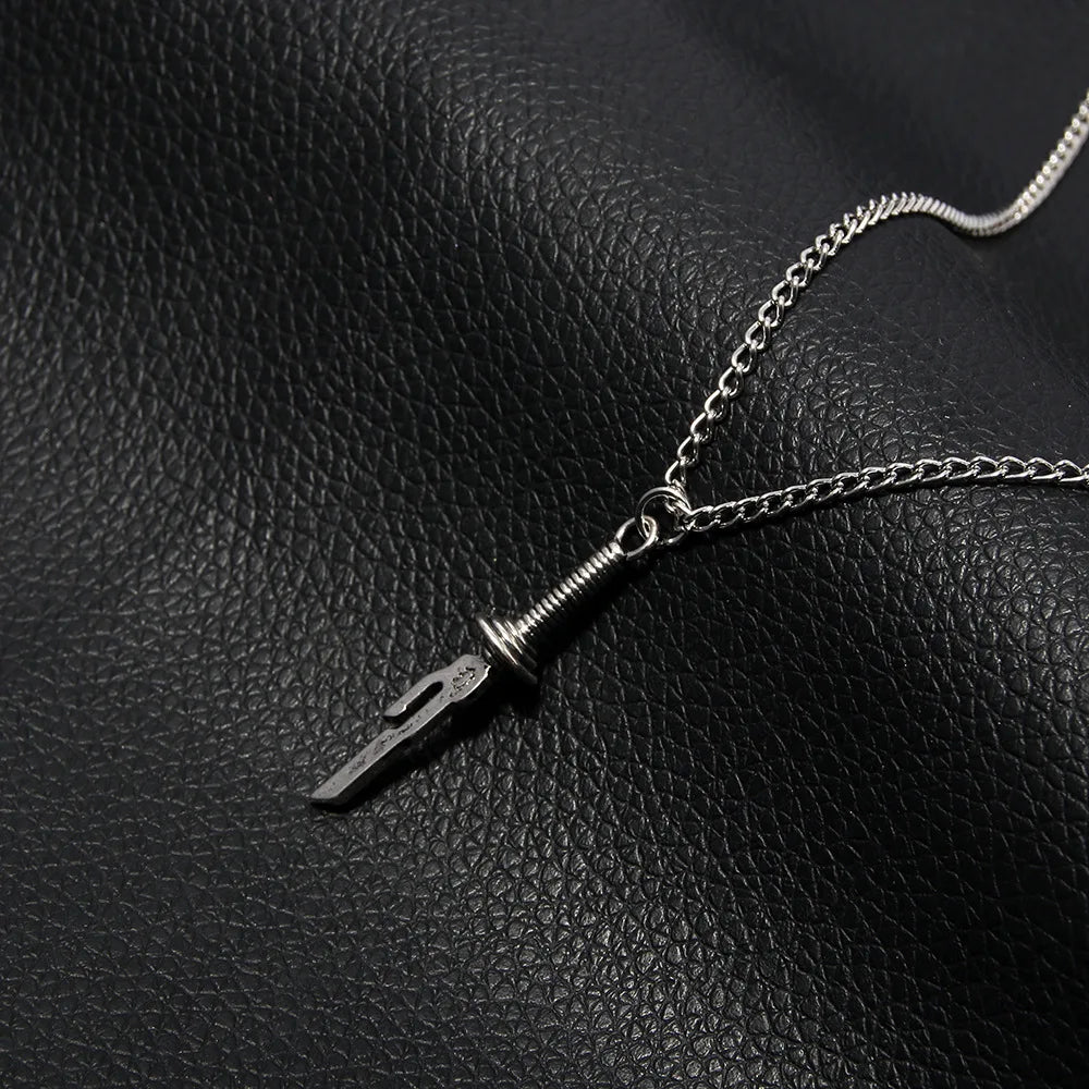 Jujutsu Kaisen Toji Fushiguro Sword Necklace – Spear of Tianri Knife Pendant for Unisex Cosplay