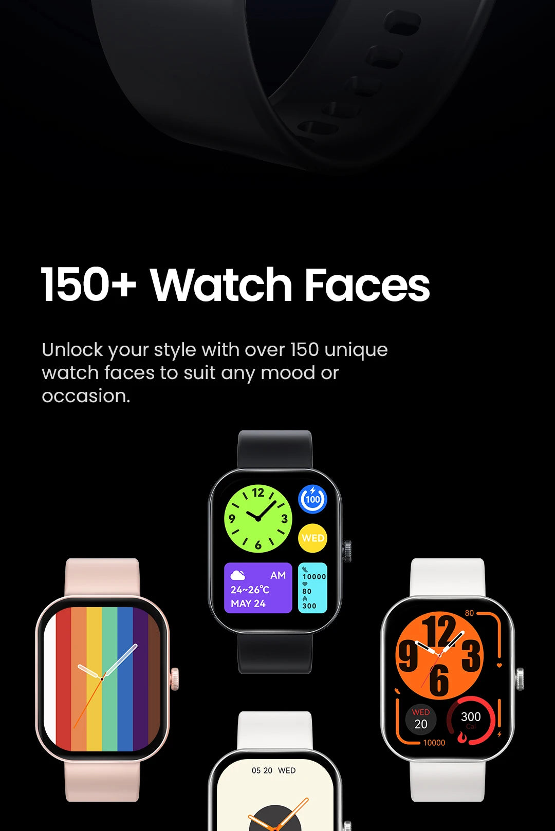 HAYLOU Watch S6 Smartwatch — 2.01" HD Display, Bluetooth Voice Calls, IP68 Waterproof Fitness Tracker