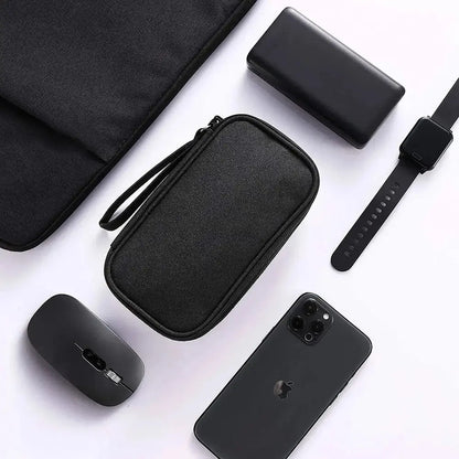 Waterproof Travel Cable Organizer Bag – Portable Double-Layer Storage Pouch for Cables & Chargers
