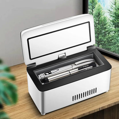 10400mah  Mini Refrigerator – High Power Insulin and Pill Box with 0-18°C Cooling, USB Charging Refrigerated Incubator