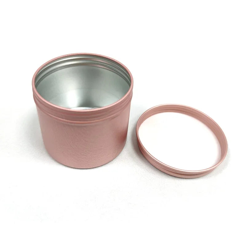 50PCS Aluminum Tin Jars – 5g to 100g Metal Containers for Cosmetic Creams, Lip Balm & Face Care