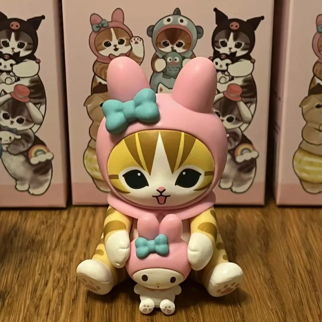 Mofusand Shark Cat Blind Box - Cute Fish Vinyl Doll Toy Display Collectible Figure