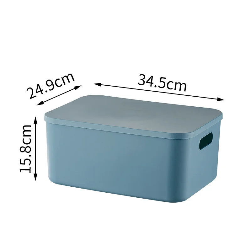Plastic Storage Box Organizer – Stackable Colorful Baskets for Jewelry, Lipstick, Toys, Underwear & Desktop Snacks