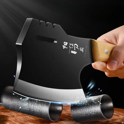 Axe Chopping Bone Knife - Butcher's Special for Big Bones, Commercial and Home Use, Model TB9195