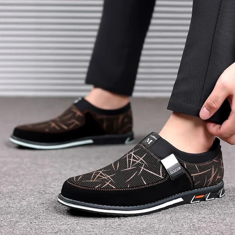 Men’s Luxury Leather Loafers - Classic Slip-On Business, Office, Formal and Party Shoes