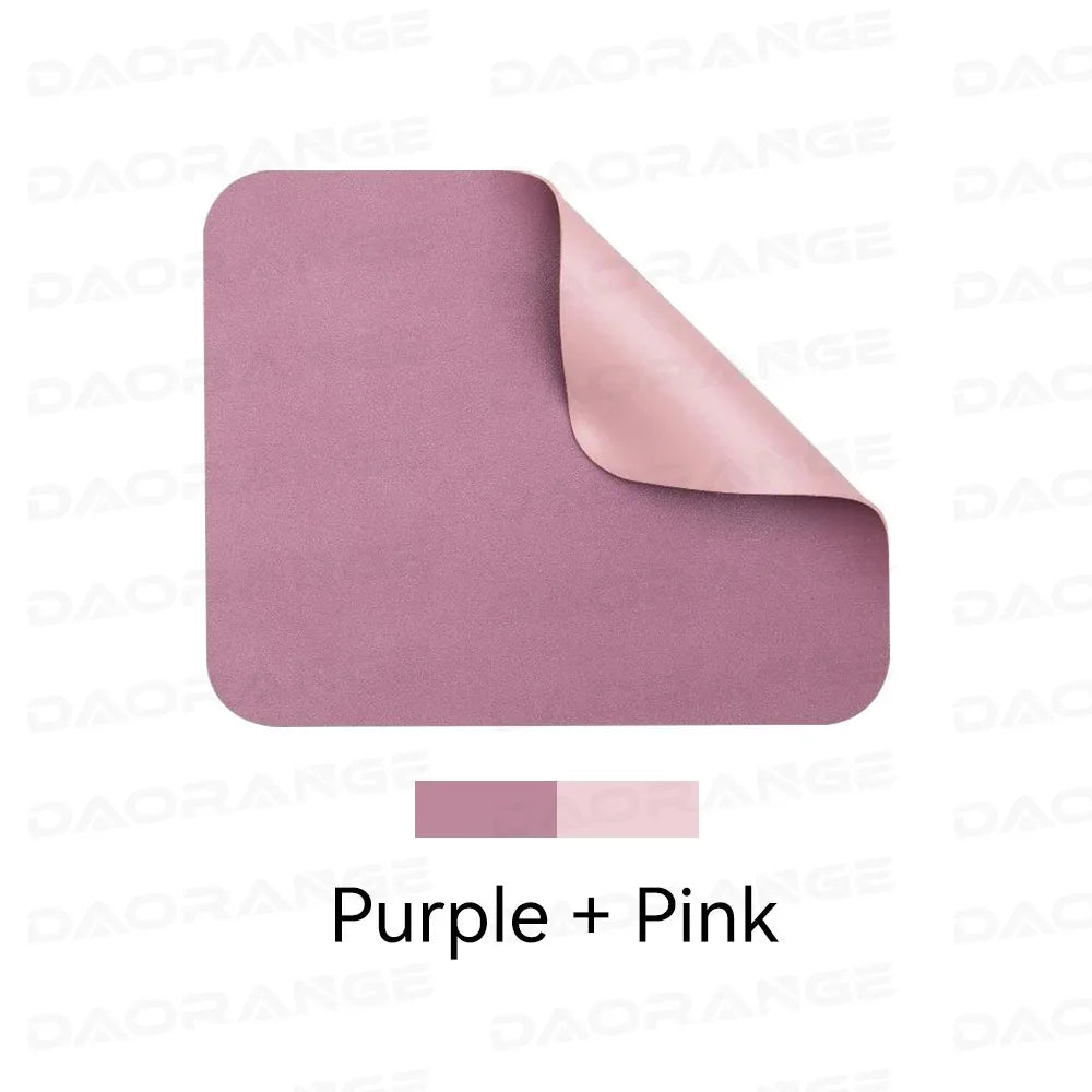 Creative Anti-Slip Leather Mouse Pad – Stylish Gaming & Office Desk Mat for Laptop, PC & MacBook
