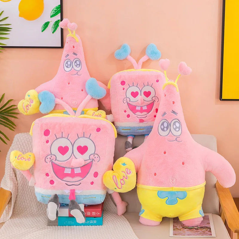 40cm Spongebob Squarepants Patrick Star Plush Toy – Pink Kawaii Cartoon Cosplay Doll, Birthday Gift for Kids, Girls & Boys