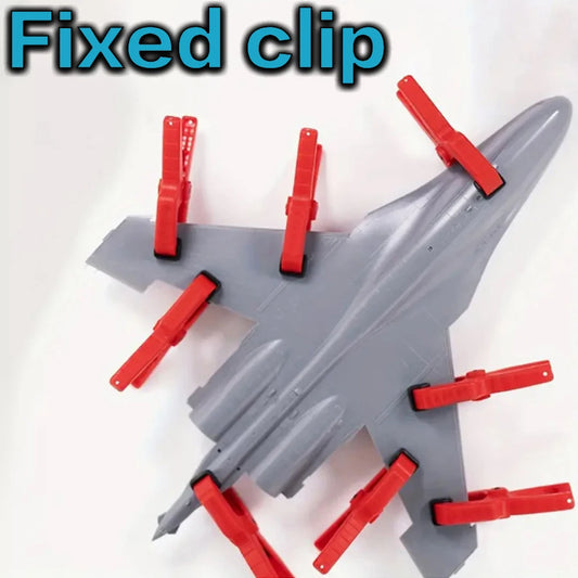 DIY Model Clamp Tool with Silicone Anti-Slip Pad – Seamless Fixing Clip for Model Making, Woodworking & Metal Craft Accessories