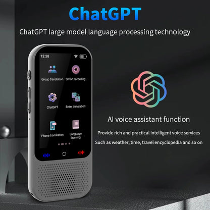 S80 Pro Portable Language Translator Device - 138 Languages, Voice & Offline Translation, ChatGPT Function