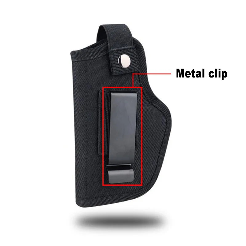 Tactical Universal Gun Holster - Left/Right Hand Waist Concealed Carry for Glock 17/19, Beretta M9, 1911, P226, 9mm Mag Pouch