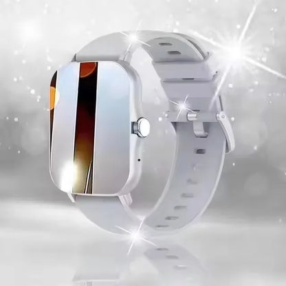 Smartwatch with Full Touch Screen — Call, Message Reminder, Music Control & Multi-Function Fitness Tracker, Compatible with iPhone & Android