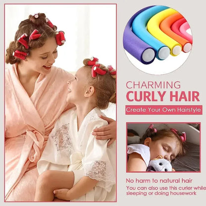 42pcs Flexible Hair Curlers Set – No-Heat Twist Foam Rollers for DIY Curls
