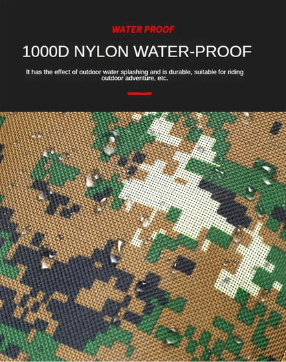 Camouflage Motorcycle Drop Leg Bag – Waterproof, Multifunctional Waist Bag for Travel, Hiking & Outdoor Riding