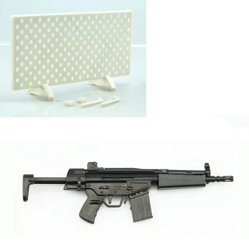 1/6 HK53 Carbine Model Kit - Plastic Assembly Gun Accessory for 12 Inch Military Figures