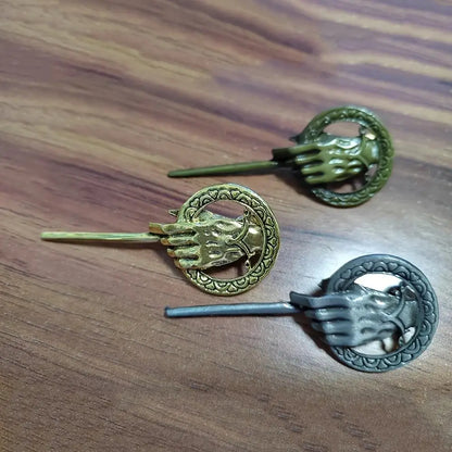 Hand of the King Inspired Lapel Pin Brooch – Movie Prop Replica Badge Collectible Jewelry Accessory for Fans and Cosplay