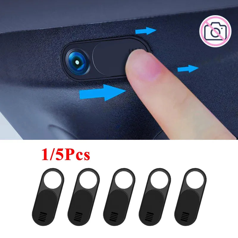 Tesla Model 3/Y Privacy Protector: Center Console Webcam Slide Switch Camera Cover - Interior Sticker Trim for Added Security