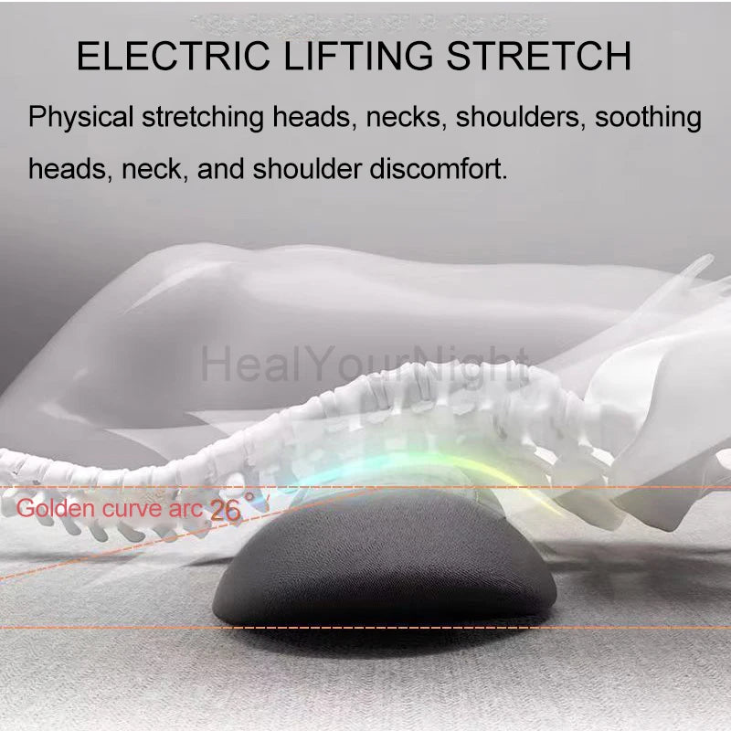 Electric Waist Pillow – Heated Vibrating Sleep Pad for Lumbar Support & Pain Relief